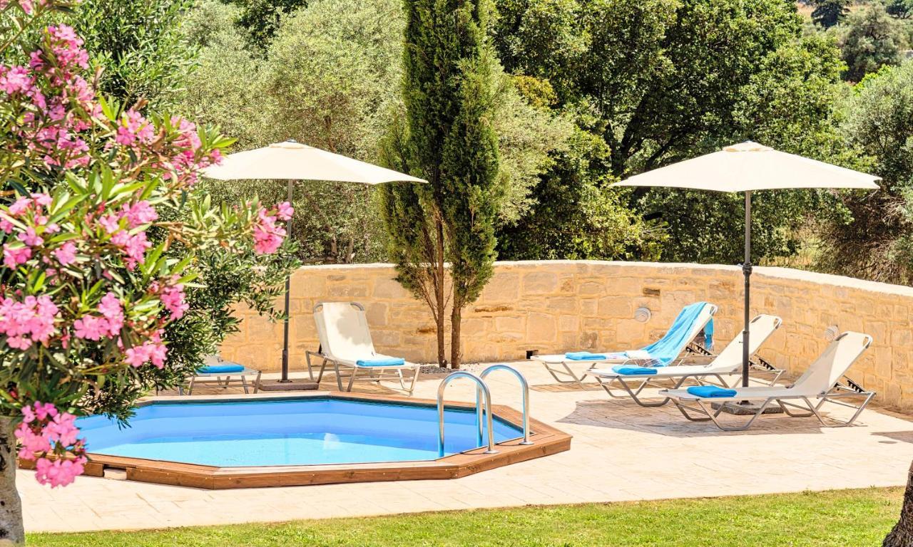 Villa Di Palma Heated Pool Koufi Exterior photo