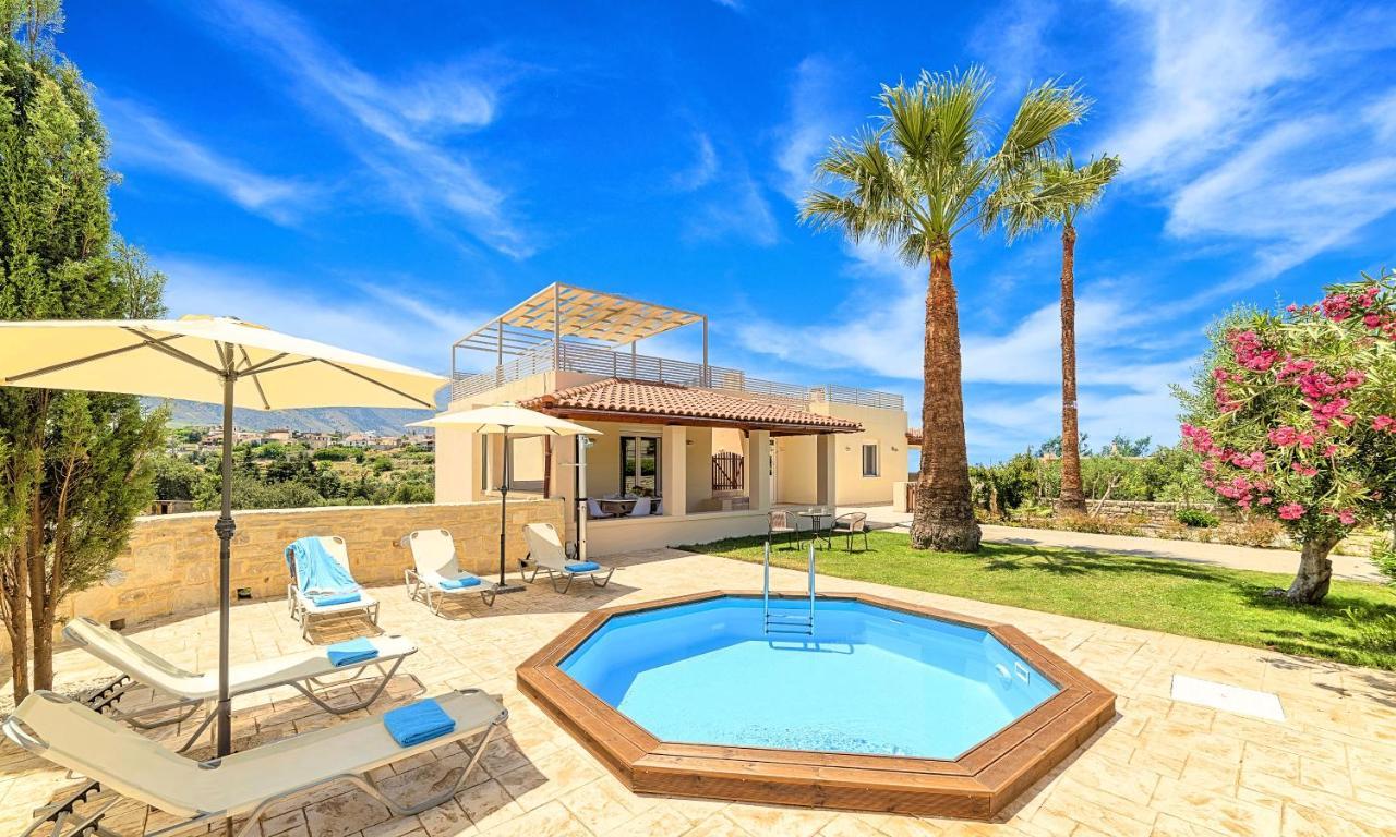 Villa Di Palma Heated Pool Koufi Exterior photo
