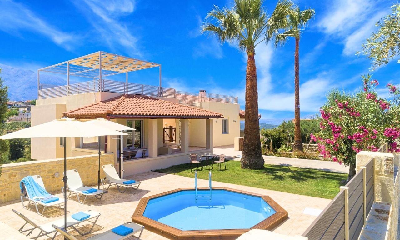 Villa Di Palma Heated Pool Koufi Exterior photo