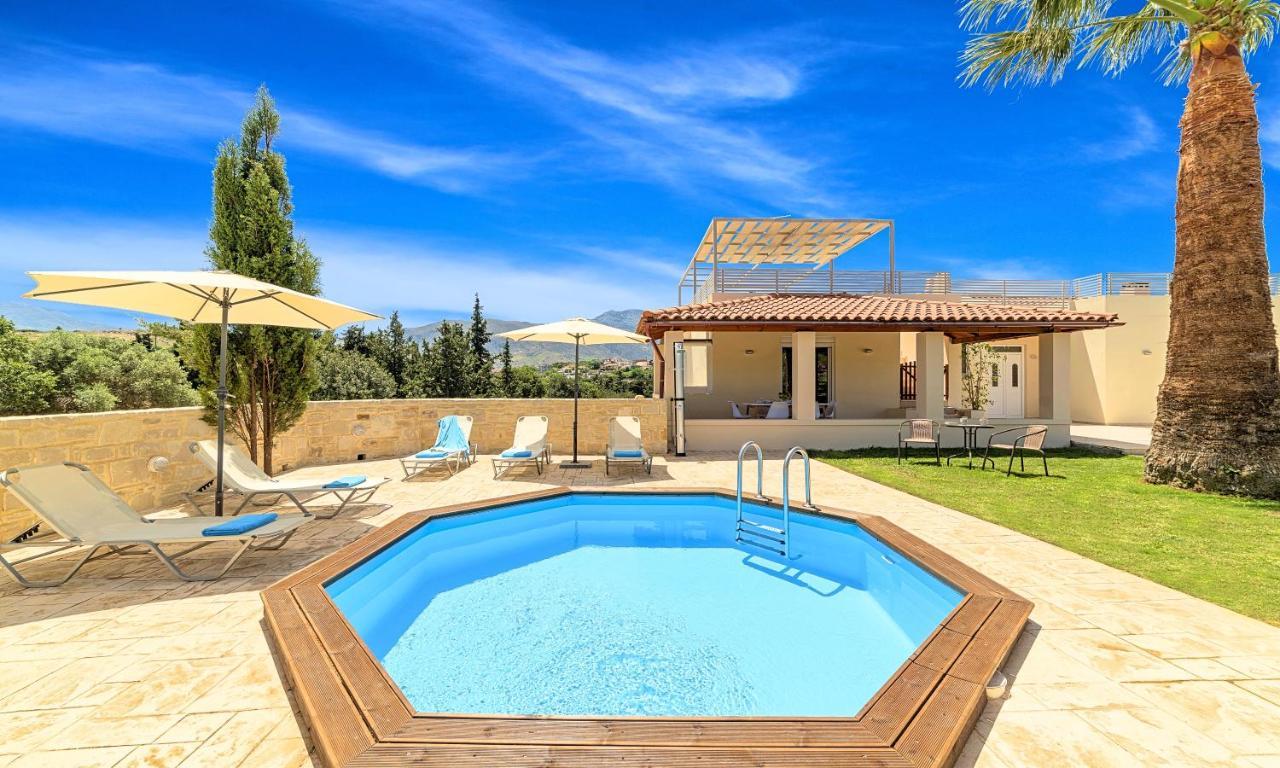 Villa Di Palma Heated Pool Koufi Exterior photo