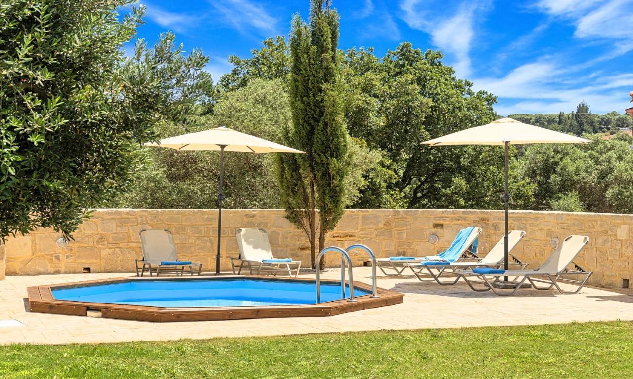 Villa Di Palma Heated Pool Koufi Exterior photo